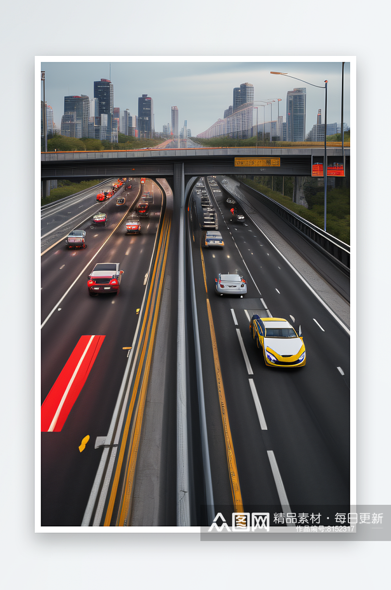 高速公路之美快节奏的高速公路素材
