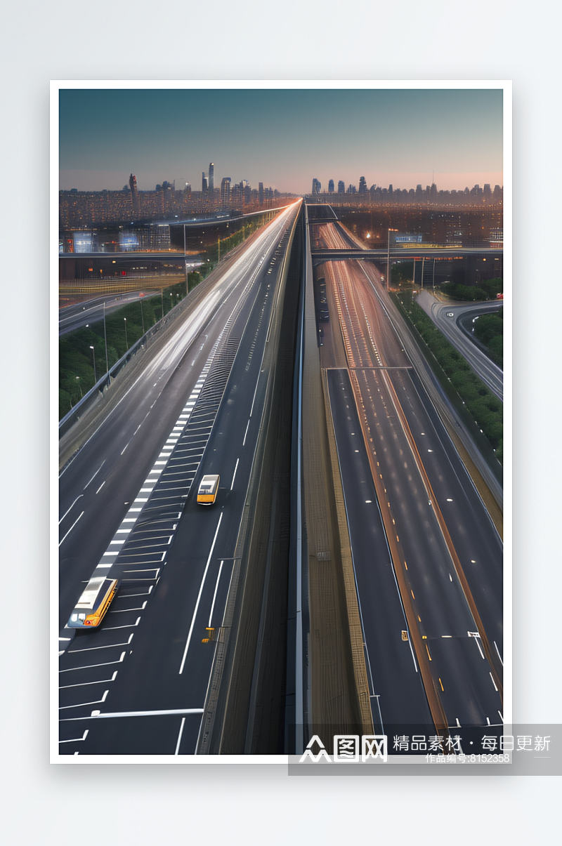 高速公路奇观高速公路的动态素材