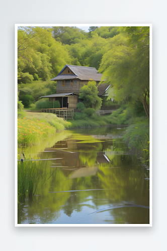 乡村景色怀旧风格