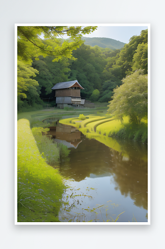 田园诗意乡村生活的美妙画面