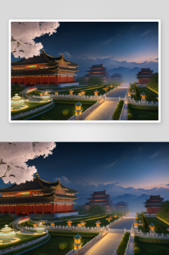 中国风仙境CG渲染繁星闪耀