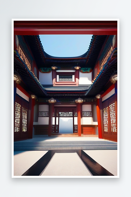 透明水晶墻超現(xiàn)實(shí)的廣寒宮