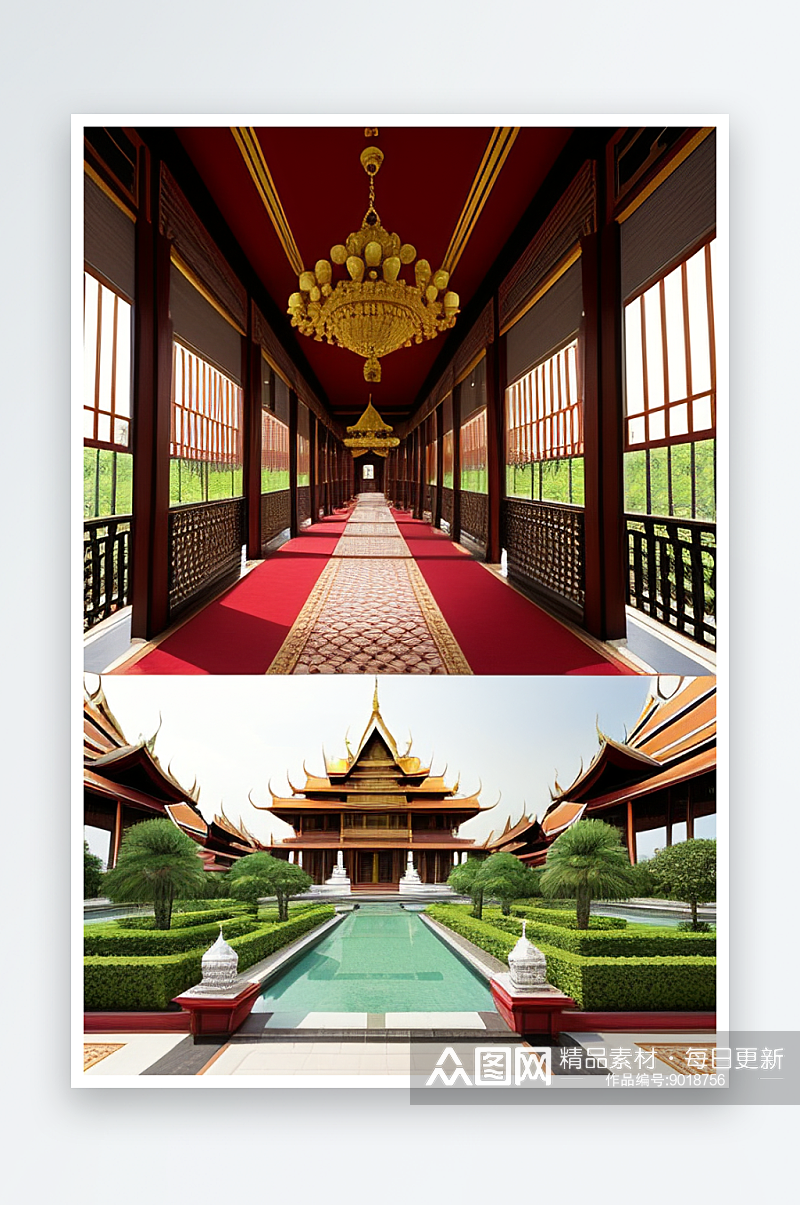 泰国宫殿之旅探索东方王国的奢华之美素材