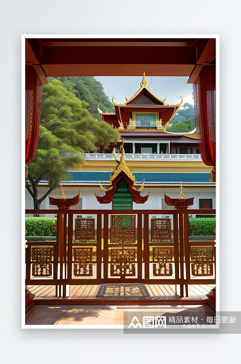 泰国宫殿之旅探索亚洲的奢华之美素材