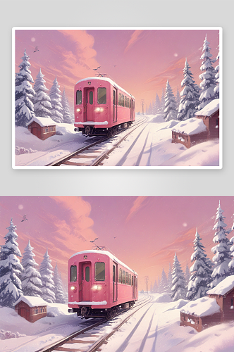 冬天里火车的温暖之旅