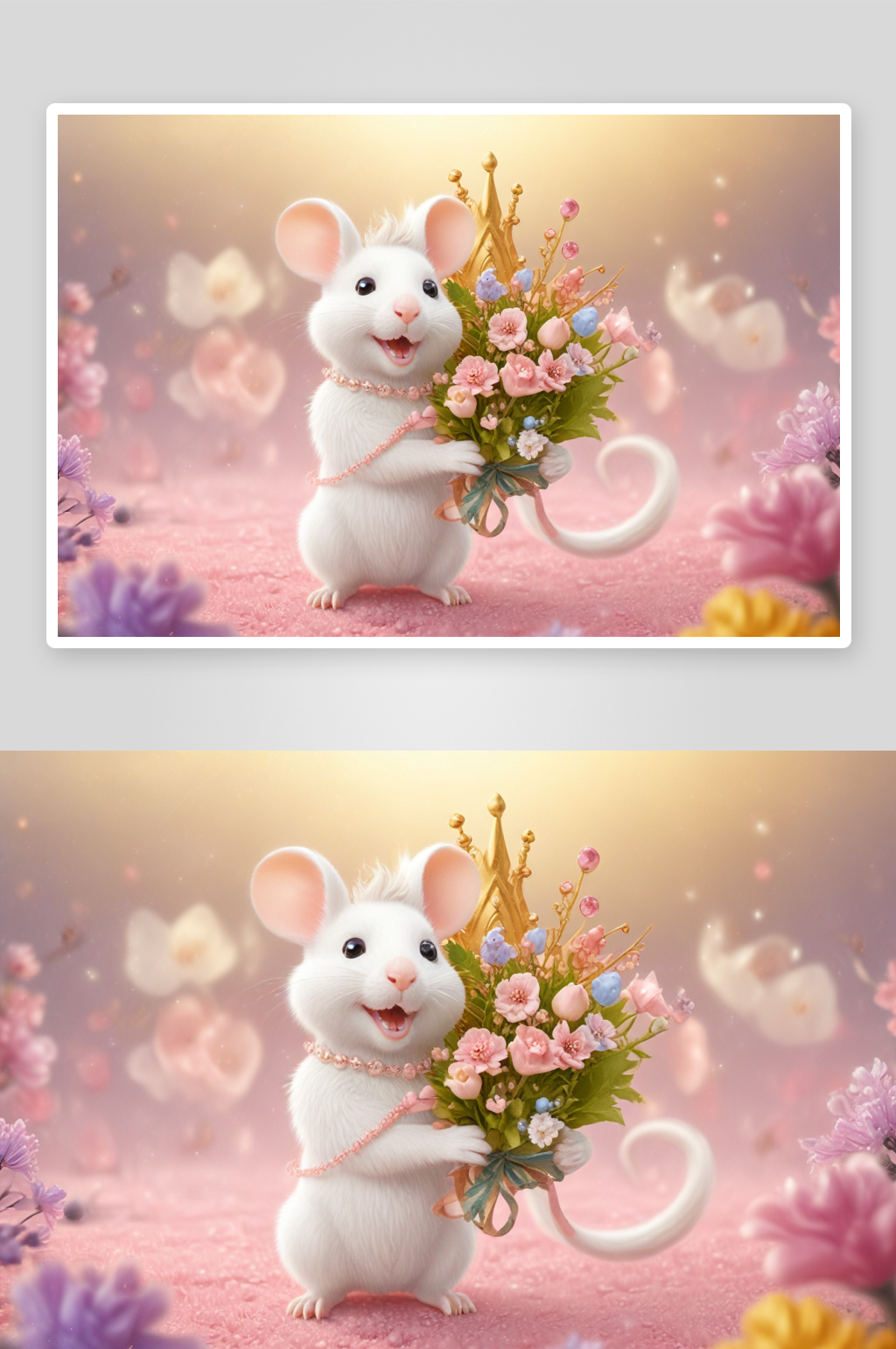 可爱老鼠插画小动物的魅力素材