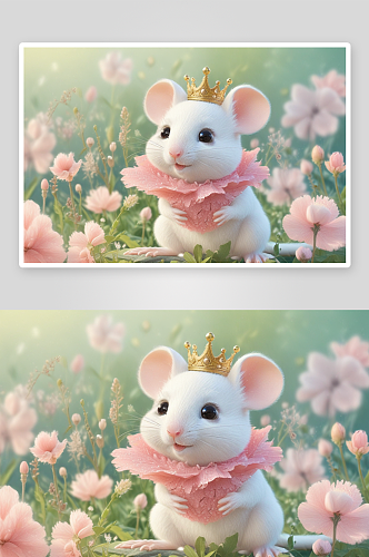 快乐无限可爱老鼠插画的欢乐之美