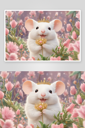 萌萌哒可爱老鼠插画的萌萌之美