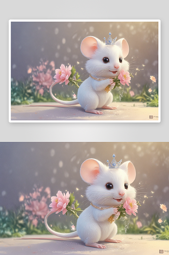 萌萌哒可爱老鼠插画的萌萌之美