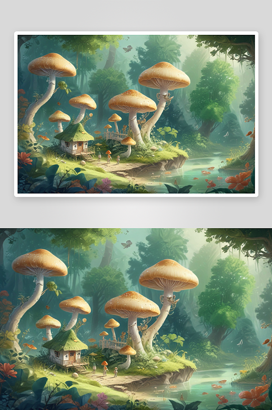 蘑菇丛林探险之旅探索自然的魔力