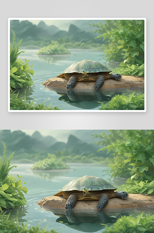 想象力丰富的乌龟图画艺术作品