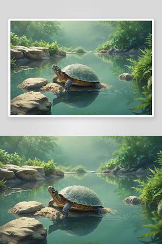 童年记忆中的快乐乌龟图画