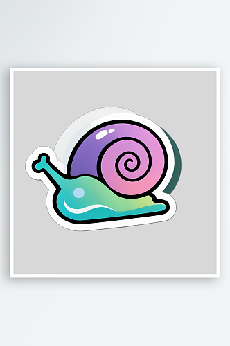 蜗牛卡通贴图分享