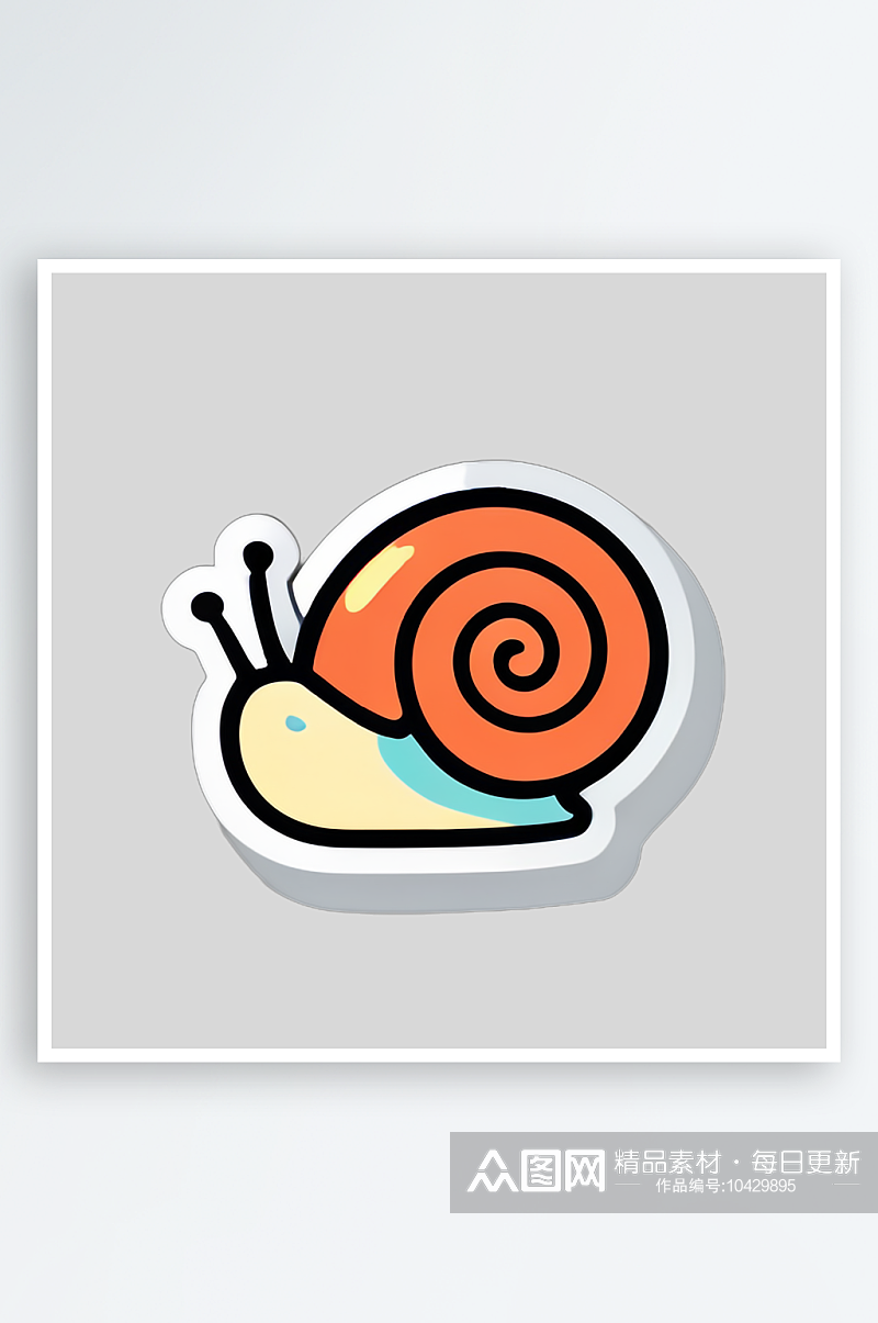 蜗牛卡通贴图精选分享素材