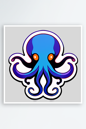 神秘迷人的章鱼贴图插画艺术
