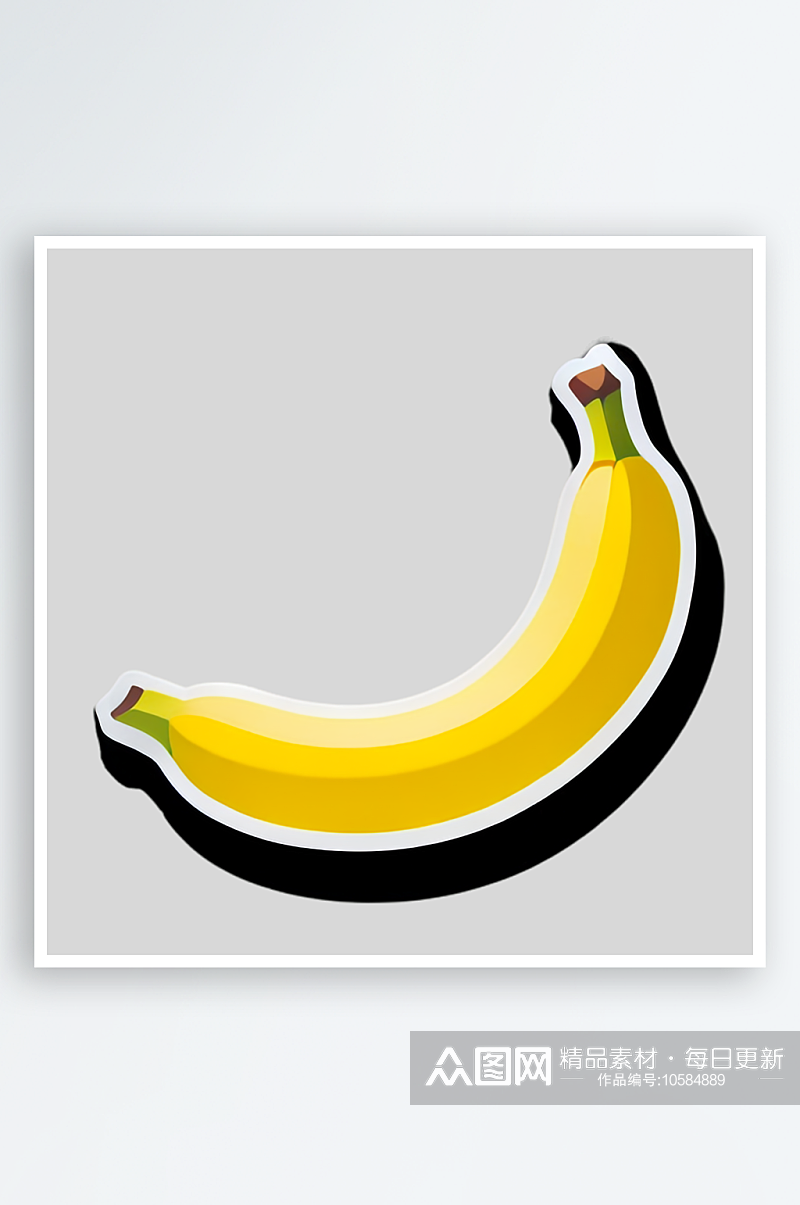 香蕉贴图美食探索一览食物的独特之美素材
