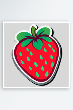 草莓贴画设计灵感
