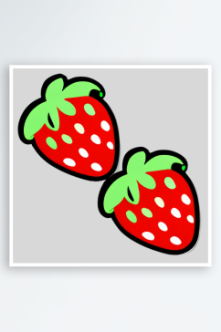 草莓贴画设计灵感