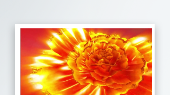 大气红金牡丹花开唯美动态LED背景-众图网