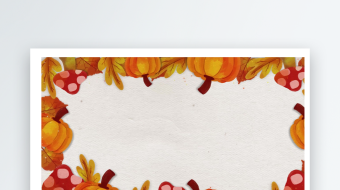 感恩节快乐复古卡通片头动画模板4K-众图网