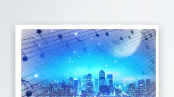 许美静城里的月光歌曲舞台背景配乐成品-众图网