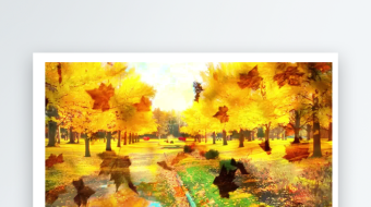 谭咏麟爱在深秋歌曲舞台背景配乐成品-众图网