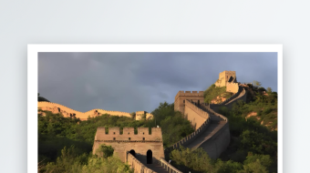 万里长城近景航拍视频素材-众图网