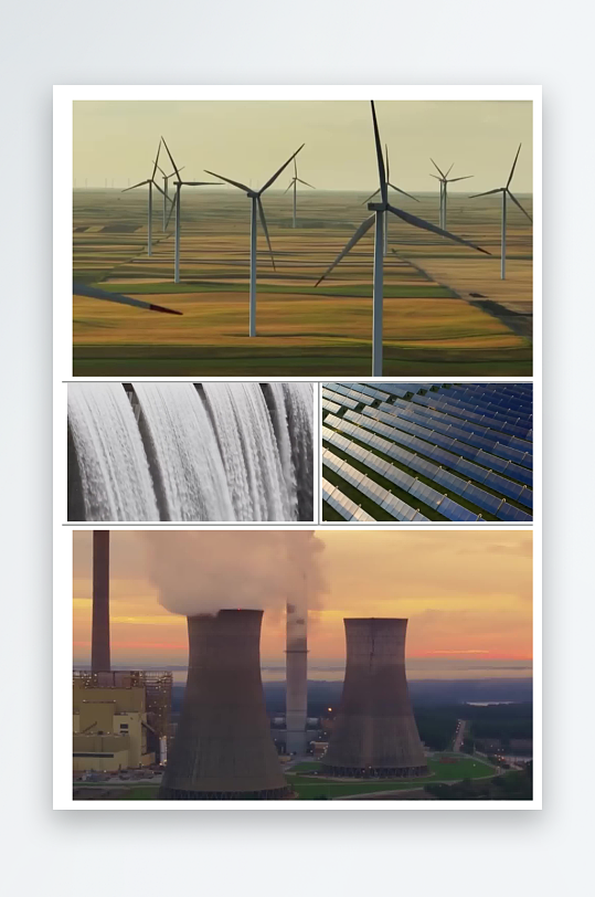 新能源风能水能太阳能核能-众图网