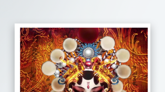 中国风戏曲京剧人物舞台背景-众图网