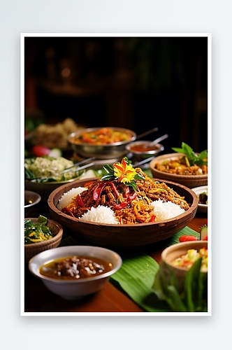 泰式餐饮泰餐泰国菜美食素材图