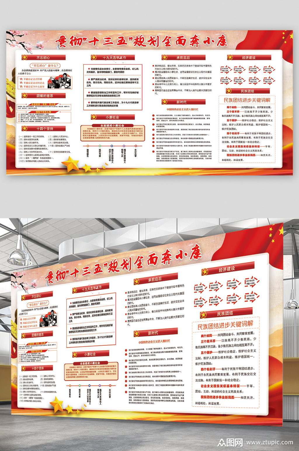 十三五规划小康展板