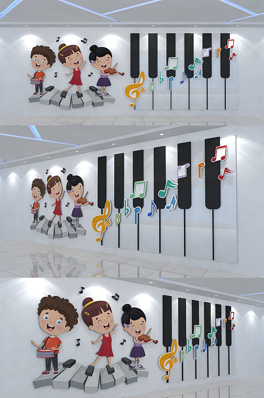 音乐文化墙音乐培训文化-众图网