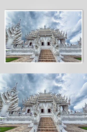 泰国古建筑自然风光摄影图