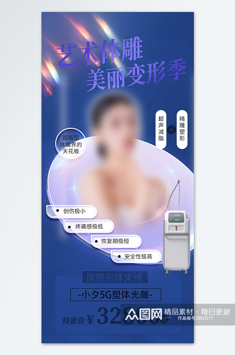 美丽变形记医美海报素材