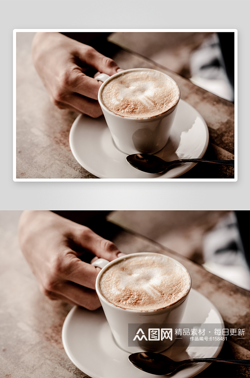美味咖啡饮品摄影图素材