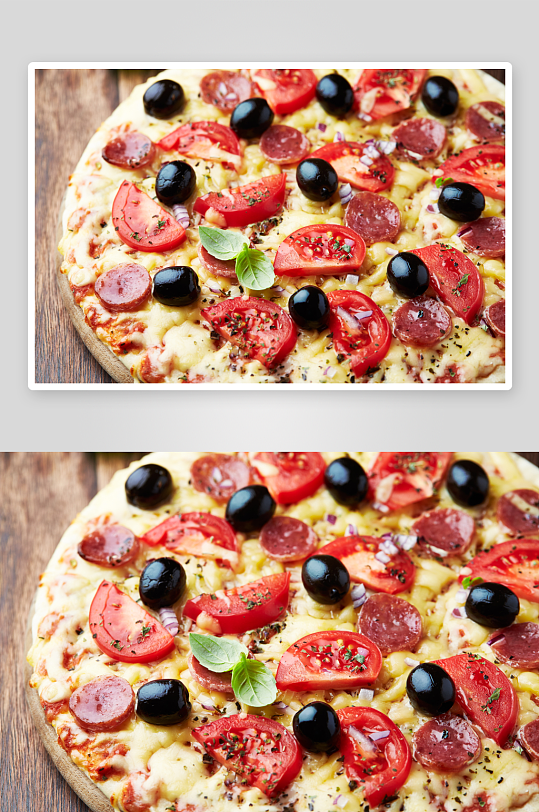 披萨食物高清摄影图