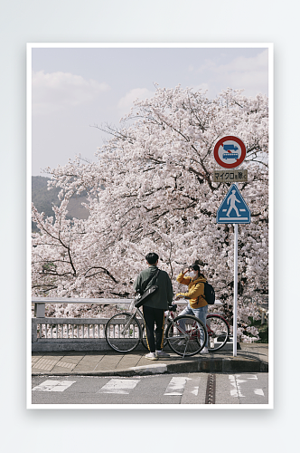 日本京都城市风景摄影图