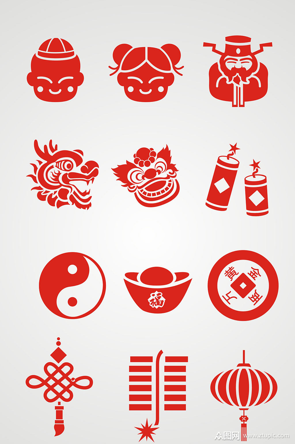 中国元素矢量设计元素素材