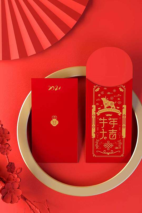 牛年春节红包设计