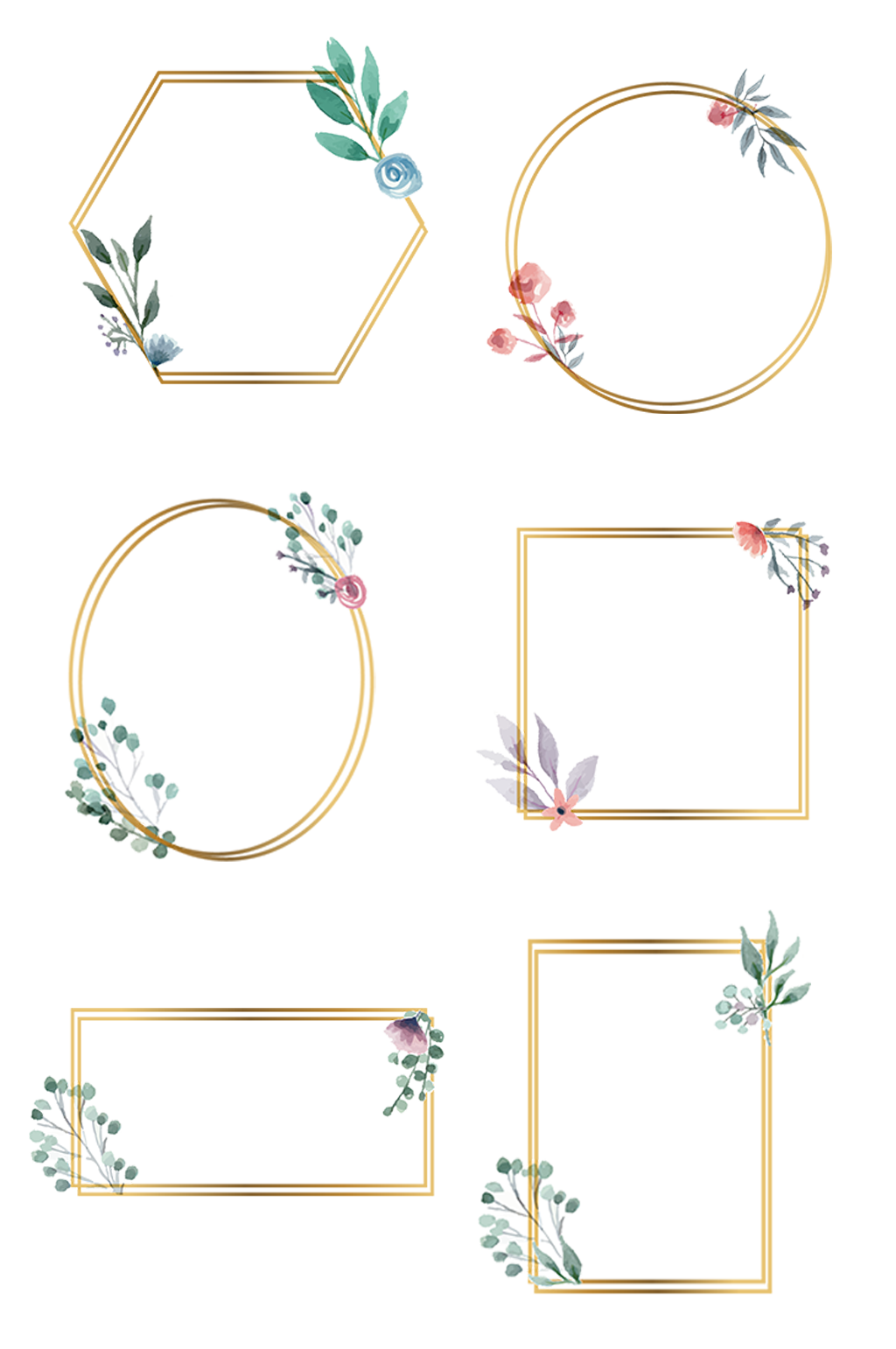 边框花纹小清新美丽夏日素材