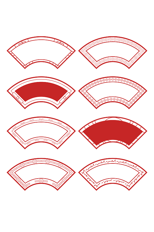 中国风扇形边框图片-中国风扇形边框设计素材-中国风扇形边框模板下载