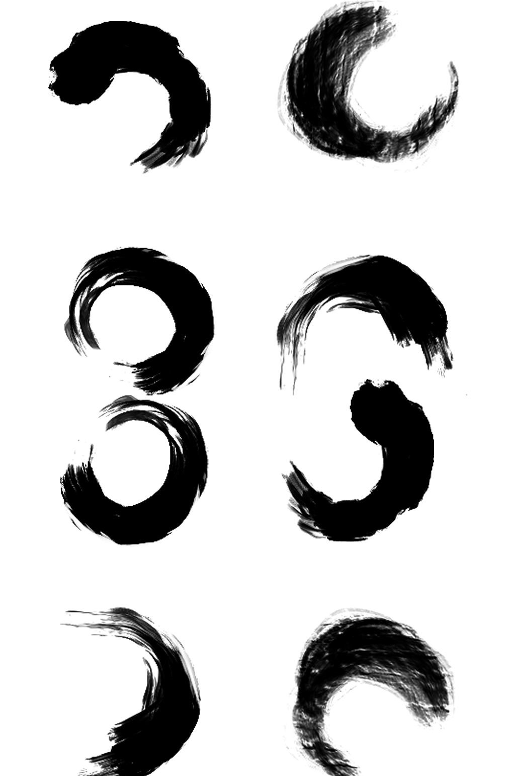 墨迹笔触画笔笔刷素材