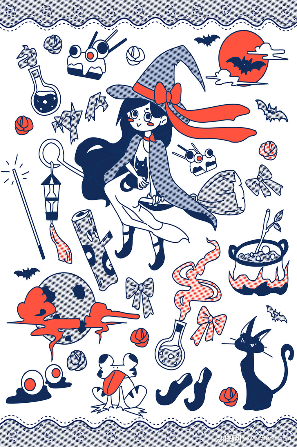 卡通小仙女魔法简笔画