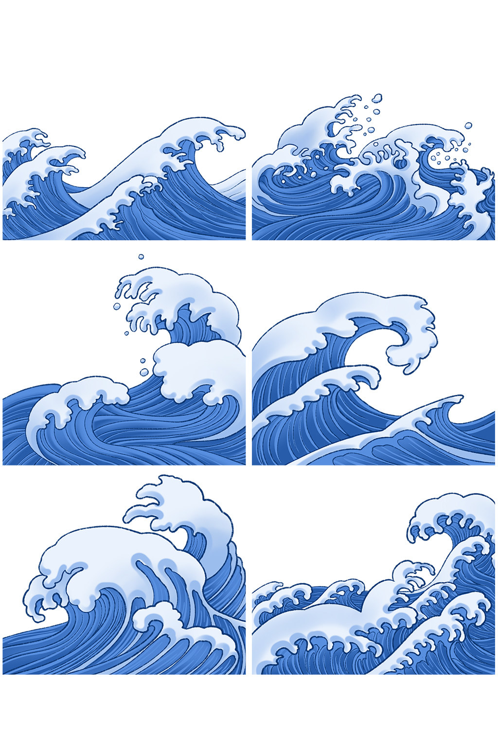 浮世绘海浪图片