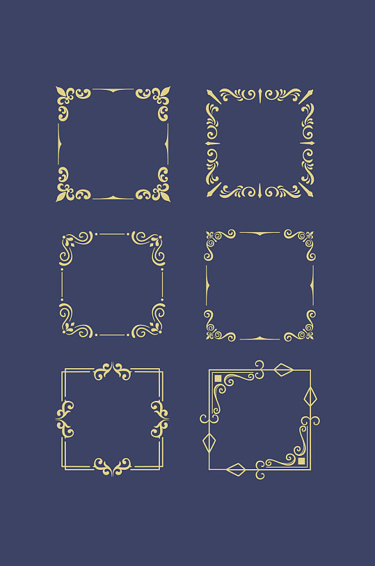 欧美边框矢量图片-欧美边框矢量素材下载-众图网
