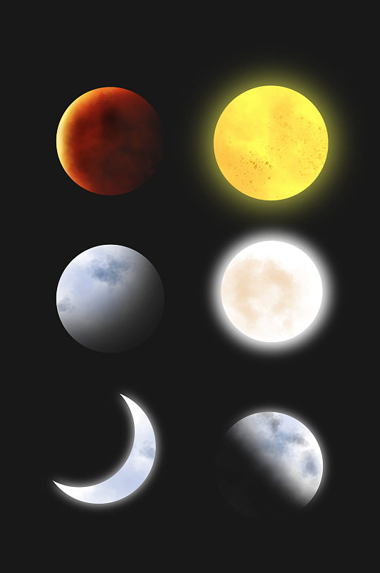 日月星辰仿真月亮-众图网