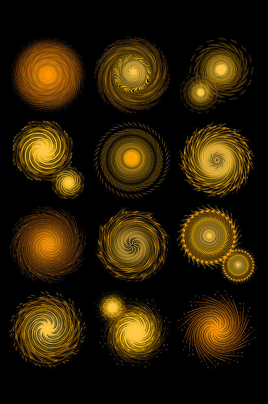 线条艺术科幻几何图形