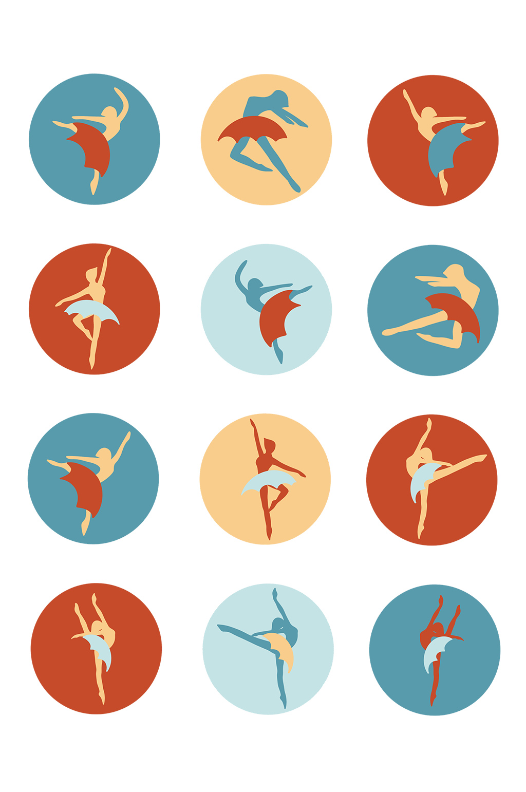 舞蹈logo姿势图片