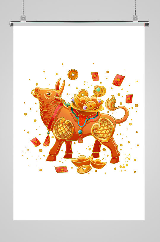 牛年背景古风图片-牛年背景古风素材下载-众图网