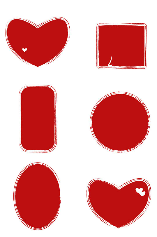 常用可自由填字图章无字印章